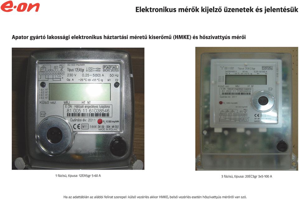 típusa: 20EC3gr 3x5-100 A Ha az adattáblán az alábbi felirat szerepel: