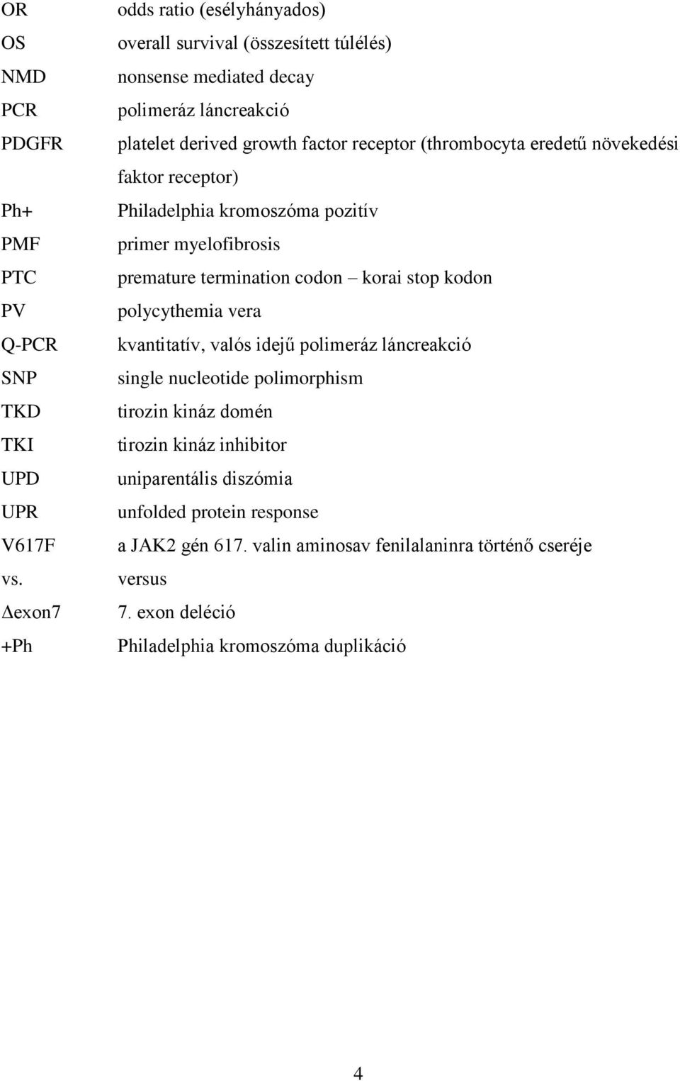 (thrombocyta eredetű növekedési faktor receptor) Philadelphia kromoszóma pozitív primer myelofibrosis premature termination codon korai stop kodon polycythemia vera