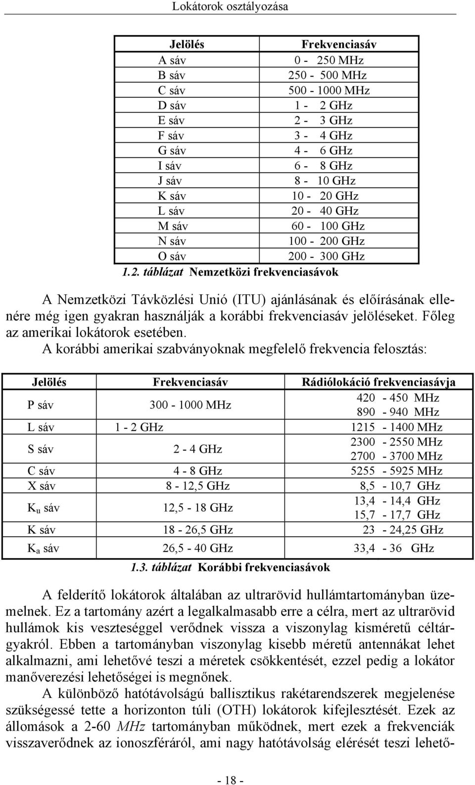 Főleg az amerikai lokátorok esetében.