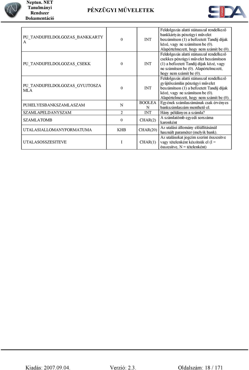 Feldolgozás alatti státusszal rendelkező csekkes pénzügyi művelet beszámítson (1)  Feldolgozás alatti státusszal rendelkező gyűjtőszámlás pénzügyi művelet beszámítson (1)  Egyének számlaszámának csak