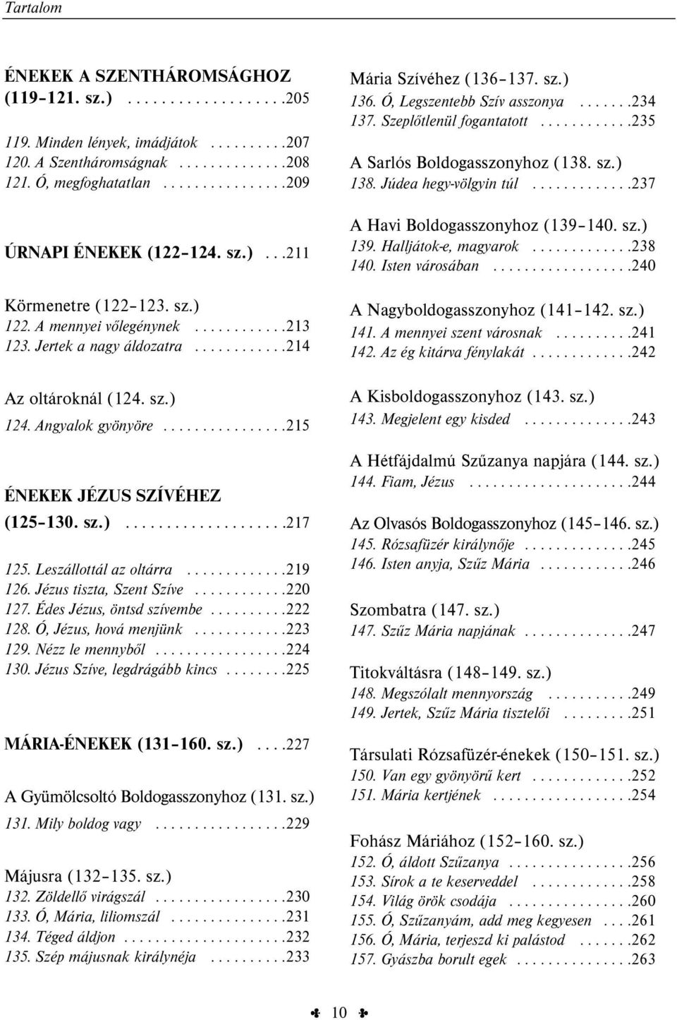 Angyalok gyönyöre................215 ÉNEKEK JÉZUS SZÍVÉHEZ (125 130. sz.)....................217 125. Leszállottál az oltárra.............219 126. Jézus tiszta, Szent Szíve............220 127.