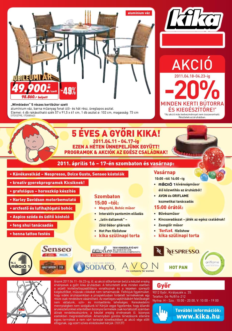 20 10 15 akciÃk 5 Ãves a gyÅri kika! pdf Kika akciós nappali bútor