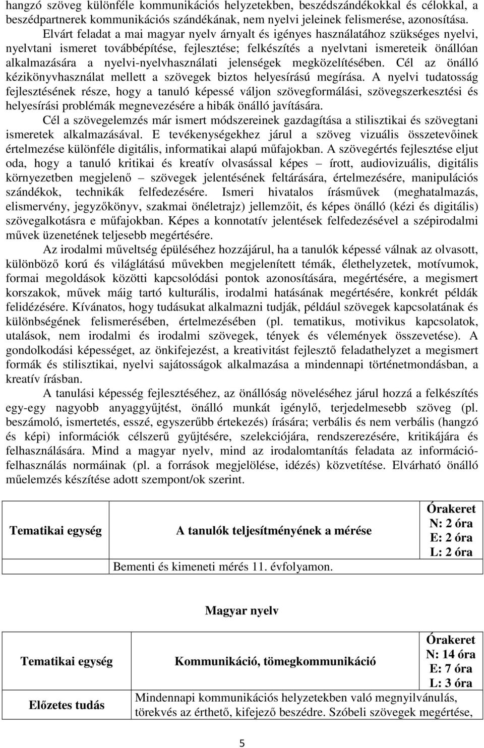 nyelvi-nyelvhasználati jelenségek megközelítésében. Cél az önálló kézikönyvhasználat mellett a szövegek biztos helyesírású megírása.