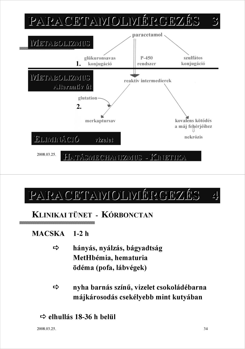 hányás, nyálzás, bágyadtság MetHbémia, hematuria ödéma (pofa, lábvl bvégek) nyha barnás színő,