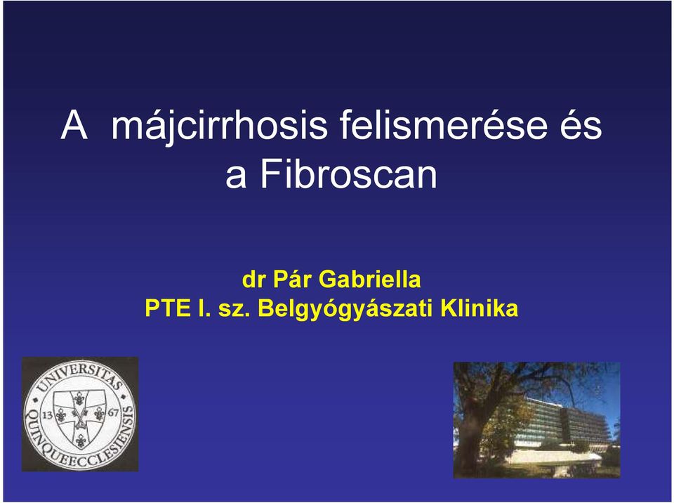 Fibroscan dr Pár