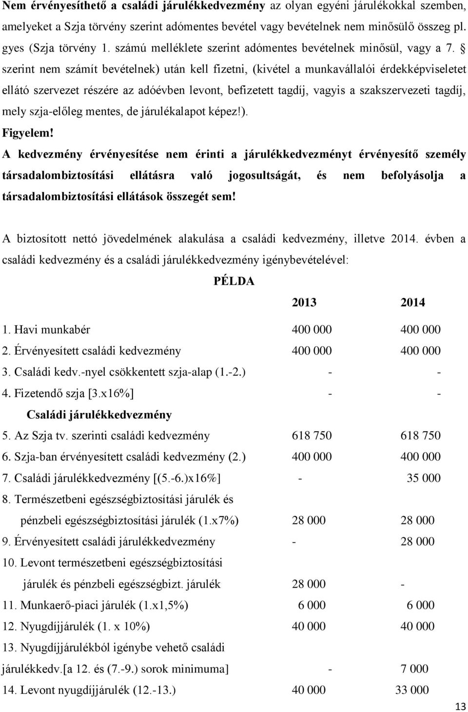 szerint nem számít bevételnek) után kell fizetni, (kivétel a munkavállalói érdekképviseletet ellátó szervezet részére az adóévben levont, befizetett tagdíj, vagyis a szakszervezeti tagdíj, mely