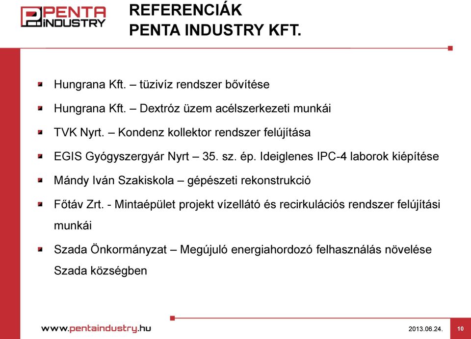 Ideiglenes IPC-4 laborok kiépítése Mándy Iván Szakiskola gépészeti rekonstrukció Főtáv Zrt.