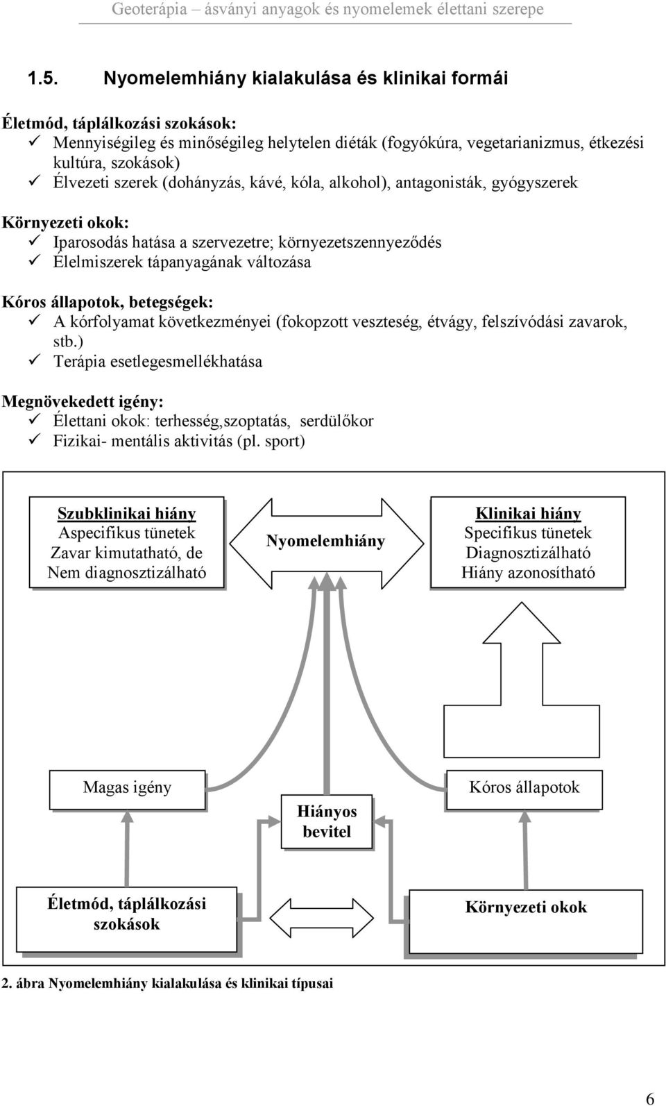 betegségek: A kórfolyamat következményei (fokopzott veszteség, étvágy, felszívódási zavarok, stb.