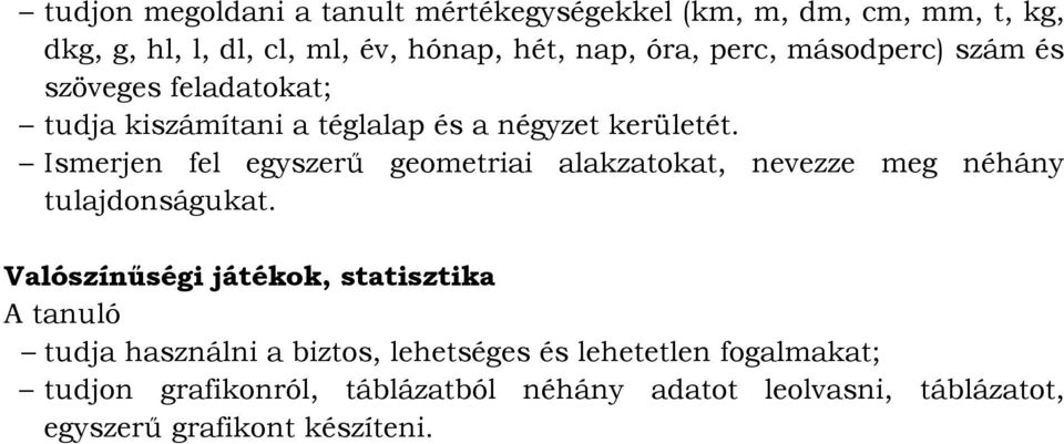 Ismerjen fel egyszerű geometriai alakzatokat, nevezze meg néhány tulajdonságukat.