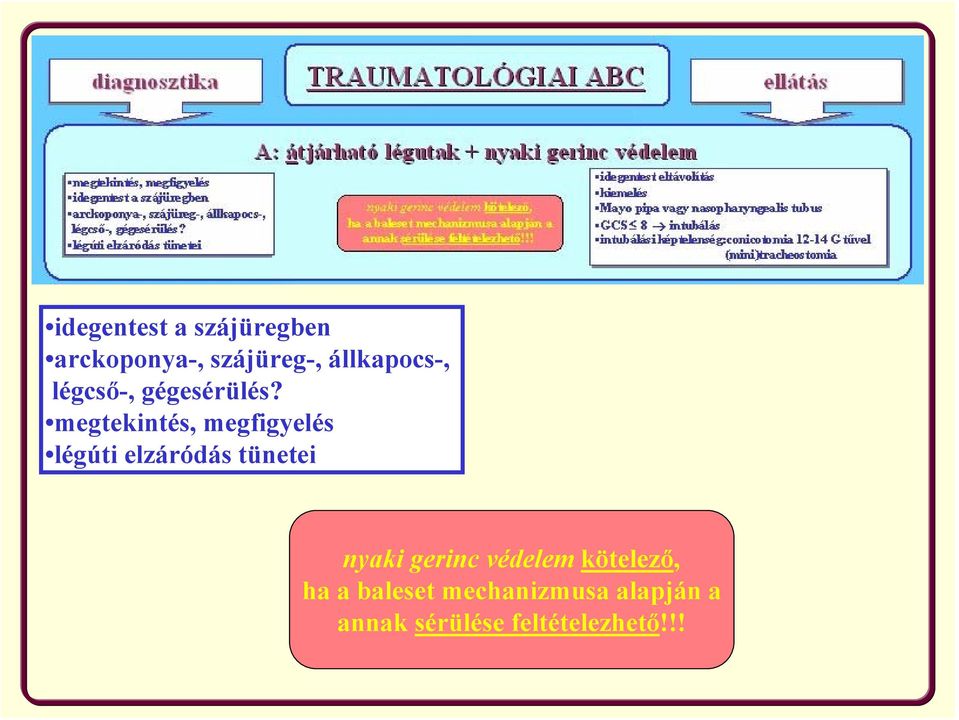 megtekintés, megfigyelés légúti elzáródás tünetei nyaki