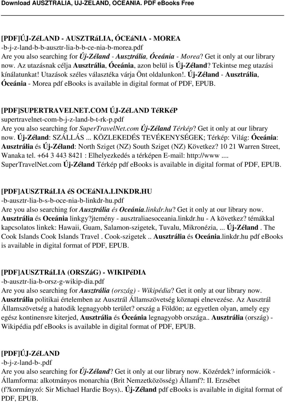 . Új-Zéland - Ausztrália, Óceánia - Morea pdf ebooks is available in digital format of PDF, EPUB. [PDF]SUPERTRAVELNET.COM ÚJ-ZéLAND TéRKéP supertravelnet-com-b-j-z-land-b-t-rk-p.