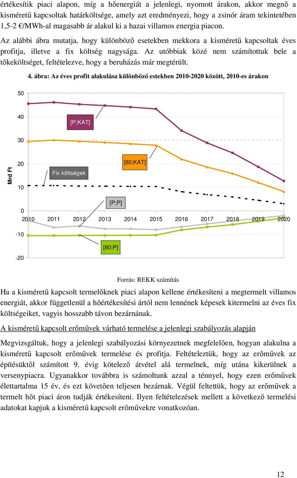 Az utóbbiak közé nem számítottuk bele a tőkeköltséget, feltételezve, hogy a beruházás már megtérült. 4.