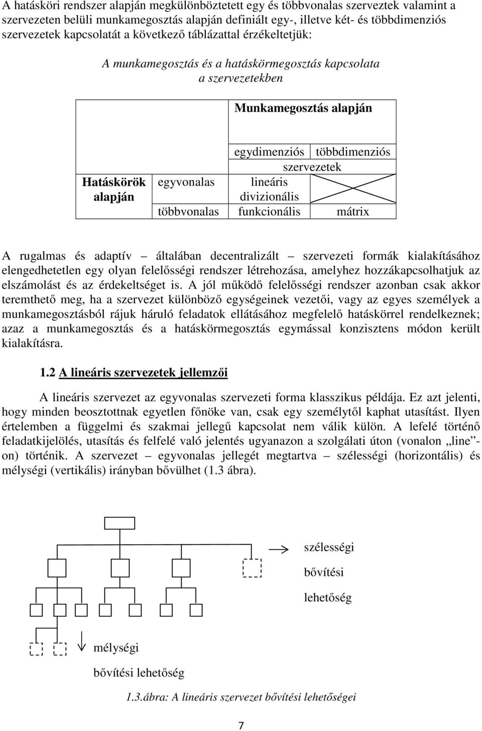 lineáris divizionális többvonalas funkcionális mátrix A rugalmas és adaptív általában decentralizált szervezeti formák kialakításához elengedhetetlen egy olyan felelősségi rendszer létrehozása,