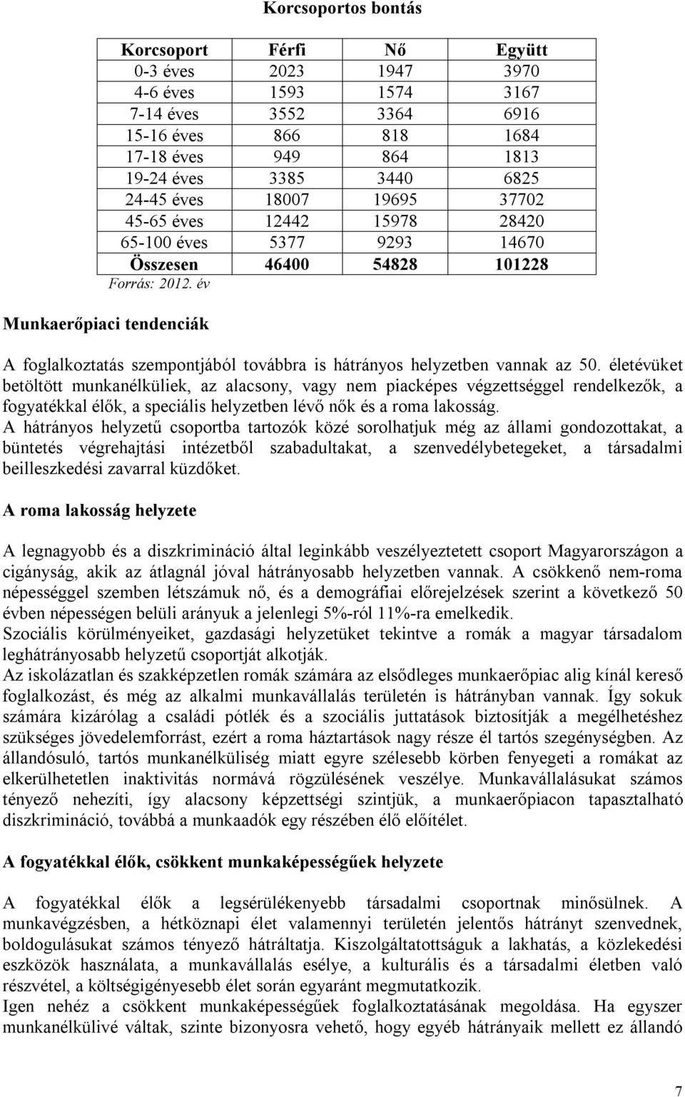 év Munkaerőpiaci tendenciák A foglalkoztatás szempontjából továbbra is hátrányos helyzetben vannak az 50.