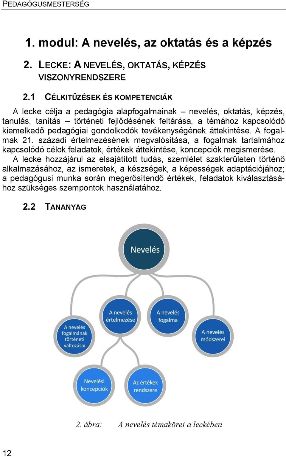 gondolkodók tevékenységének áttekintése. A fogalmak 21. századi értelmezésének megvalósítása, a fogalmak tartalmához kapcsolódó célok feladatok, értékek áttekintése, koncepciók megismerése.