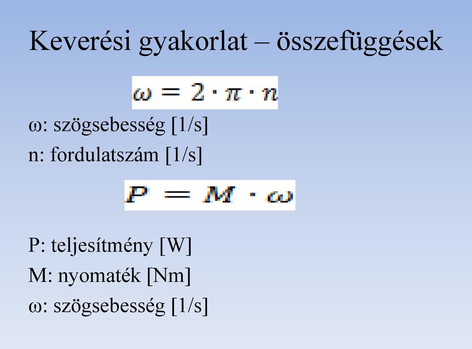 fordulatszám [1/s] P: