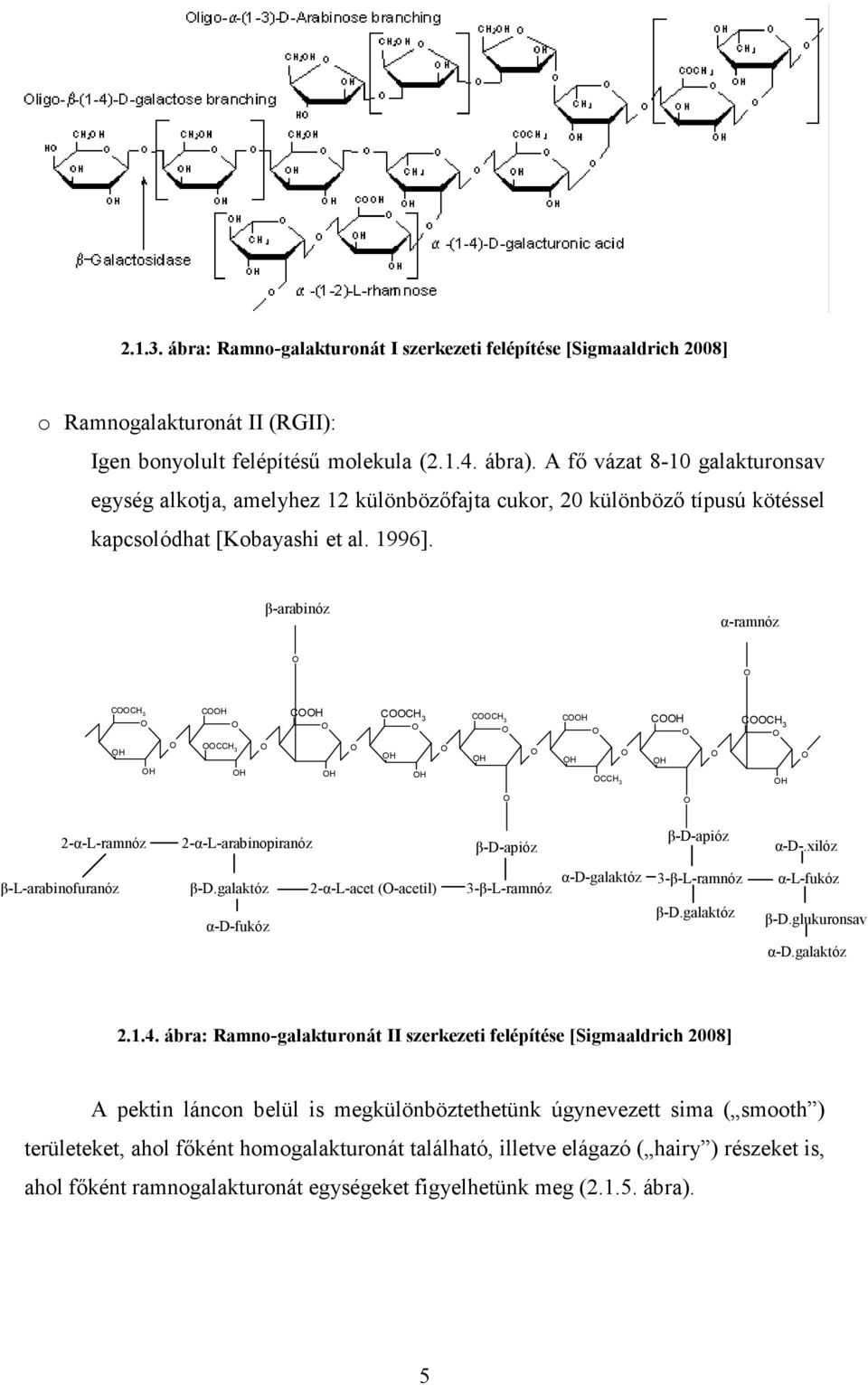 β-arabinóz α-ramnóz CC 3 C CC 3 C CC 3 CC 3 C CC 3 C CC 3 2-α-L-ramnóz 2-α-L-arabinopiranóz β-d-apióz β-d-apióz α-d-.xilóz β-l-arabinofuranóz β-d.