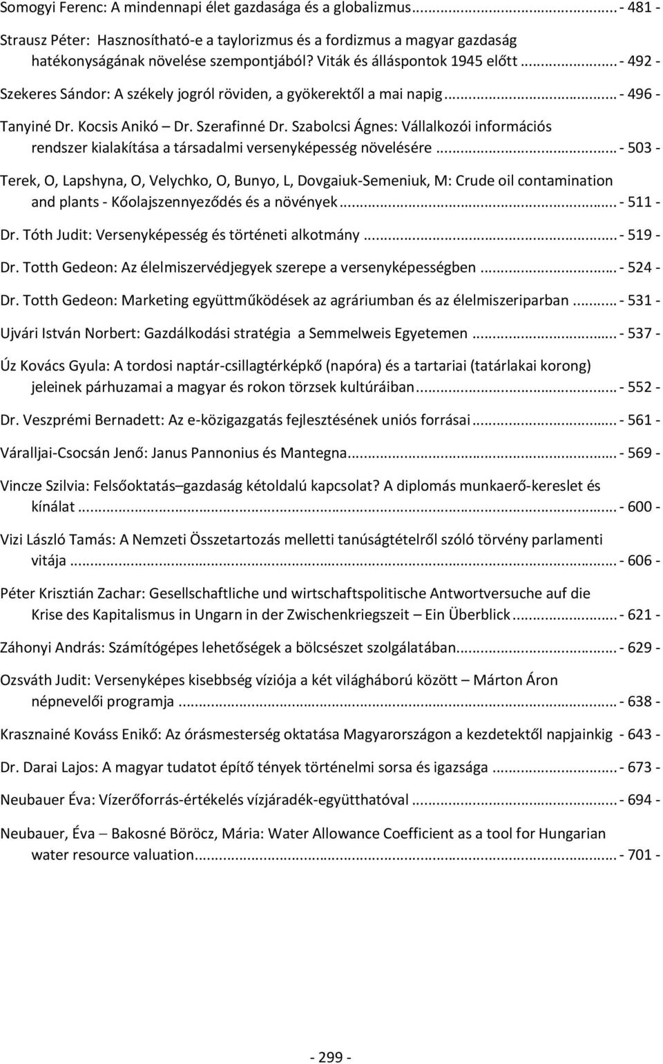 Szabolcsi Ágnes: Vállalkozói információs rendszer kialakítása a társadalmi versenyképesség növelésére.