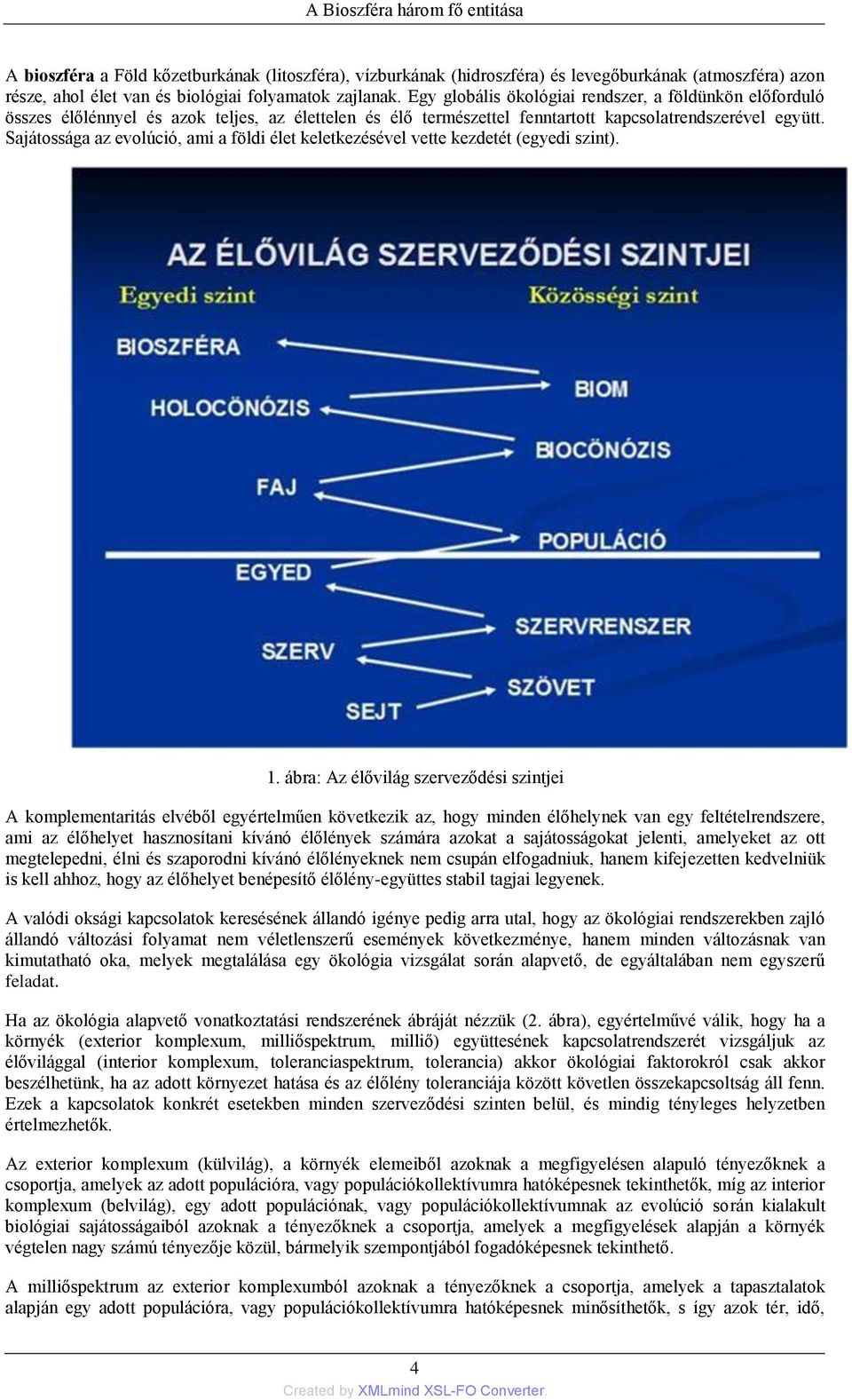 Sajátossága az evolúció, ami a földi élet keletkezésével vette kezdetét (egyedi szint). 1.