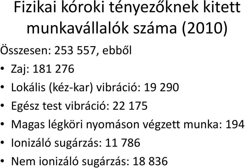 19290 Egész test vibráció: 22175 Magas légköri nyomáson végzett