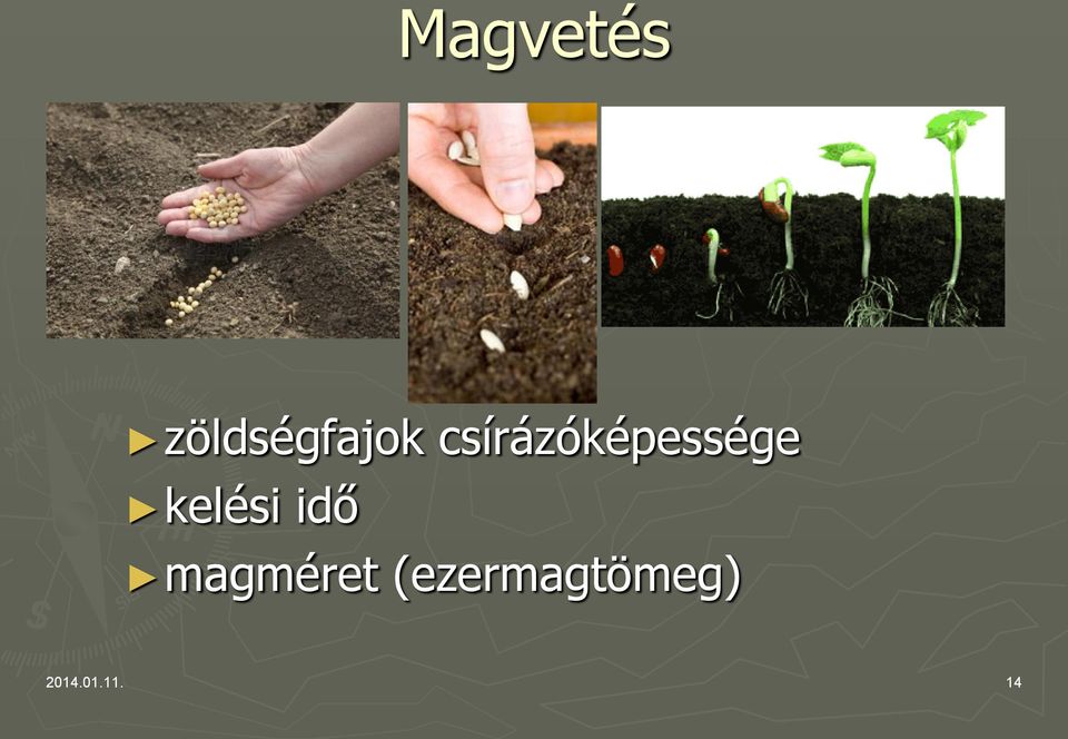 kelési idő magméret