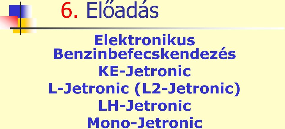 KE-Jetronic L-Jetronic