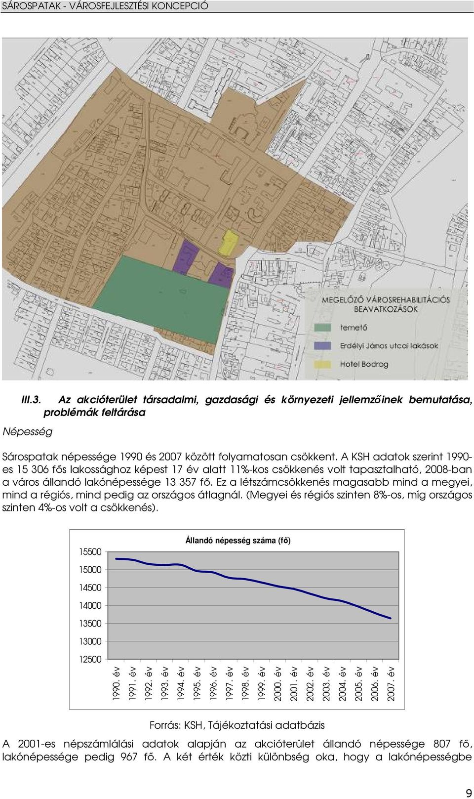 Ez a létszámcsökkenés magasabb mind a megyei, mind a régiós, mind pedig az országos átlagnál. (Megyei és régiós szinten 8%-os, míg országos szinten 4%-os volt a csökkenés).