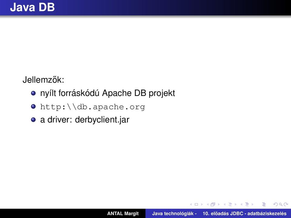 projekt http:\\db.apache.