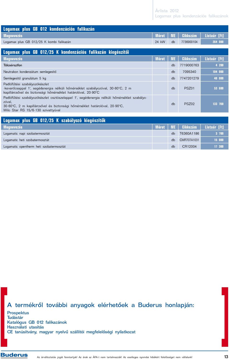 segédenergia nélküli hőmérséklet szabályozóval, 30-60 C, 2 m db PSZ01 53 600 kapillárcsővel és biztonsági hőmérséklet határolóval, 20-90 C Padlófűtési szabályozókészlet osztószeleppel 1',