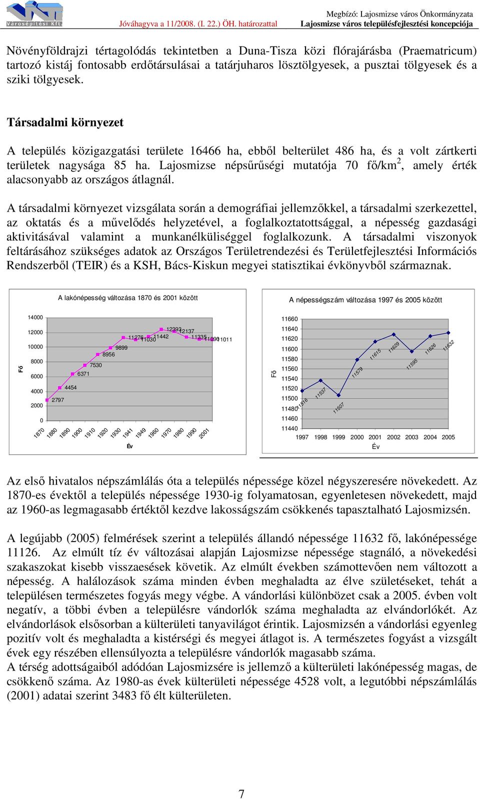 Lajosmizse népsűrűségi mutatója 70 fő/km 2, amely érték alacsonyabb az országos átlagnál.