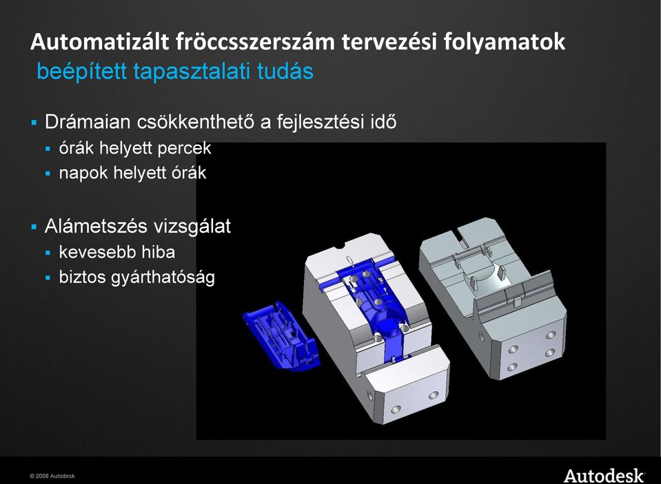 fejlesztési idő órák helyett percek napok helyett