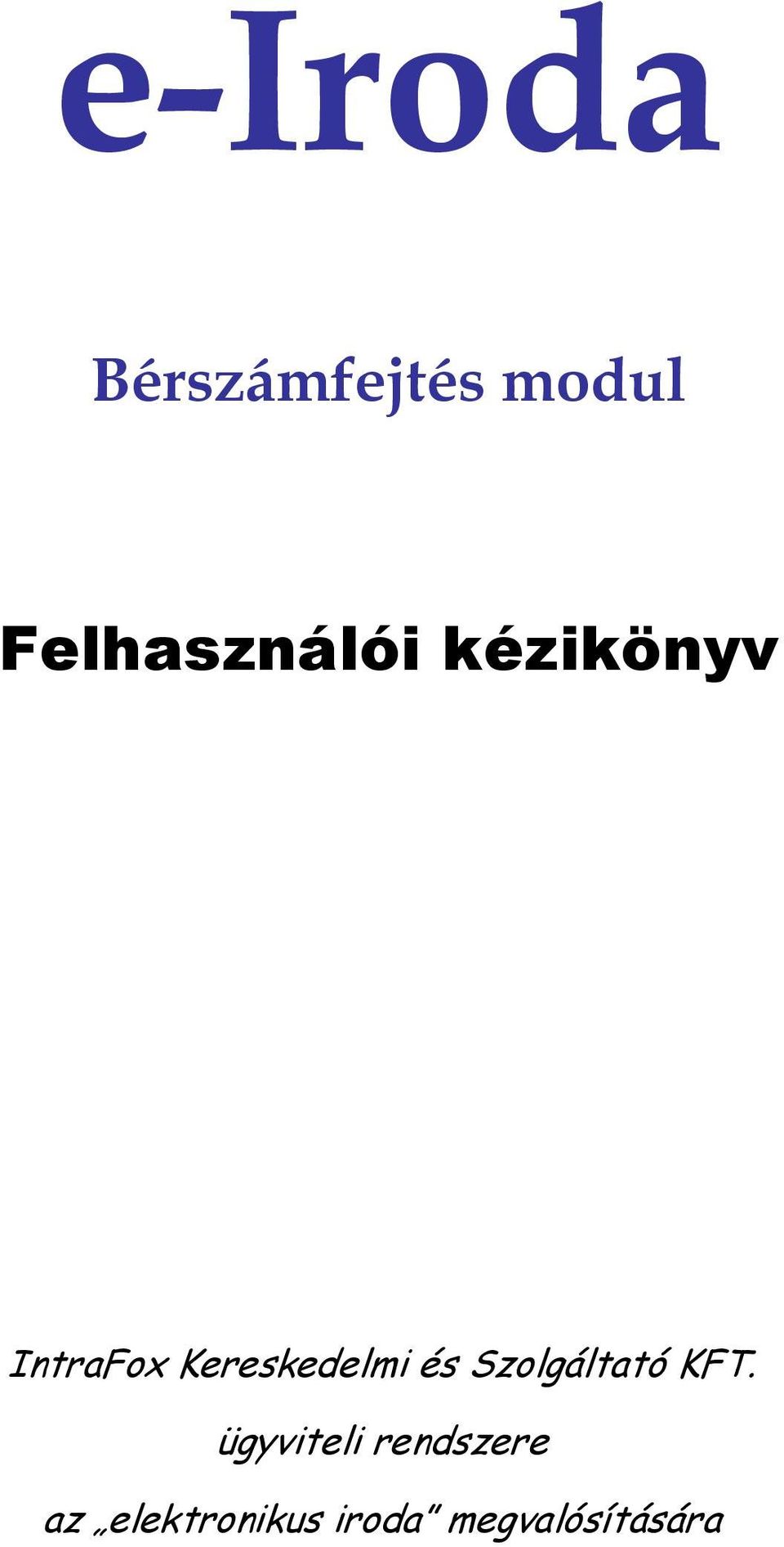 Kereskedelmi és Szolgáltató KFT.