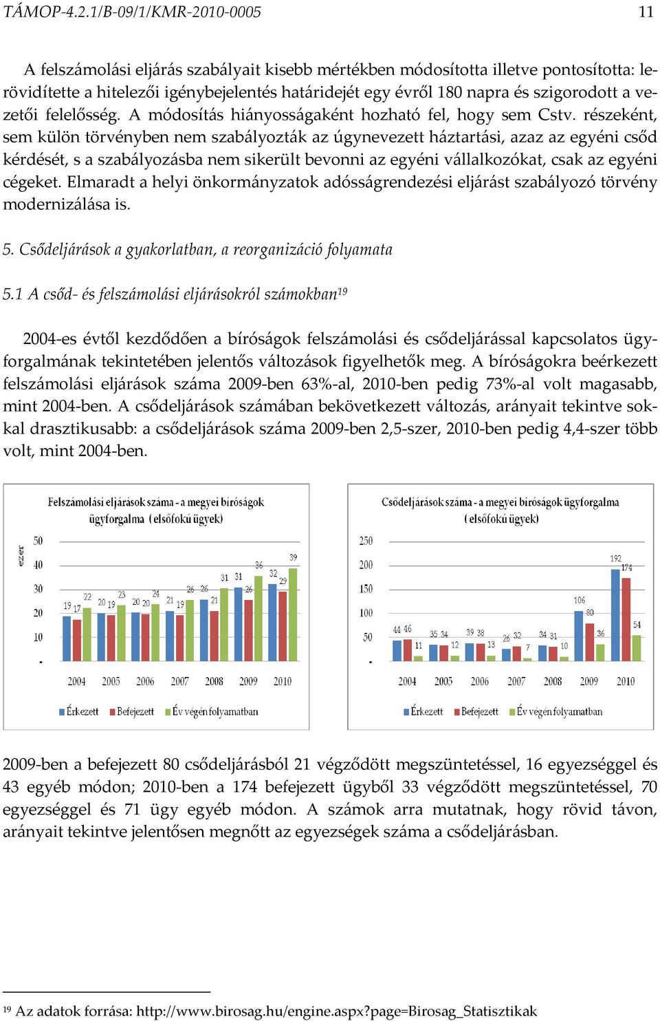 a vezetői felelősség. A módosítás hiányosságaként hozható fel, hogy sem Cstv.