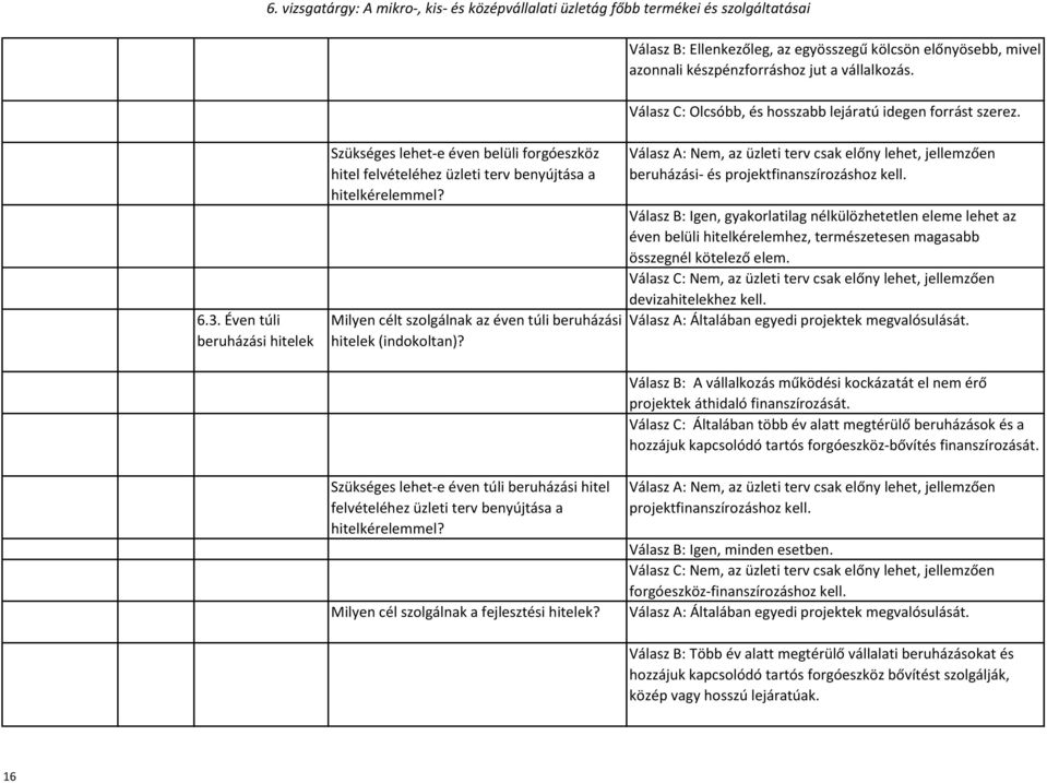 Válasz A: Nem, az üzleti terv csak előny lehet, jellemzően beruházási- és projektfinanszírozáshoz kell.