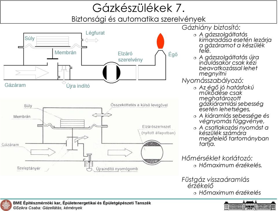 gázáramot a készülék felé.