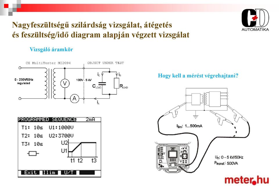 feszültség/idő diagram alapján