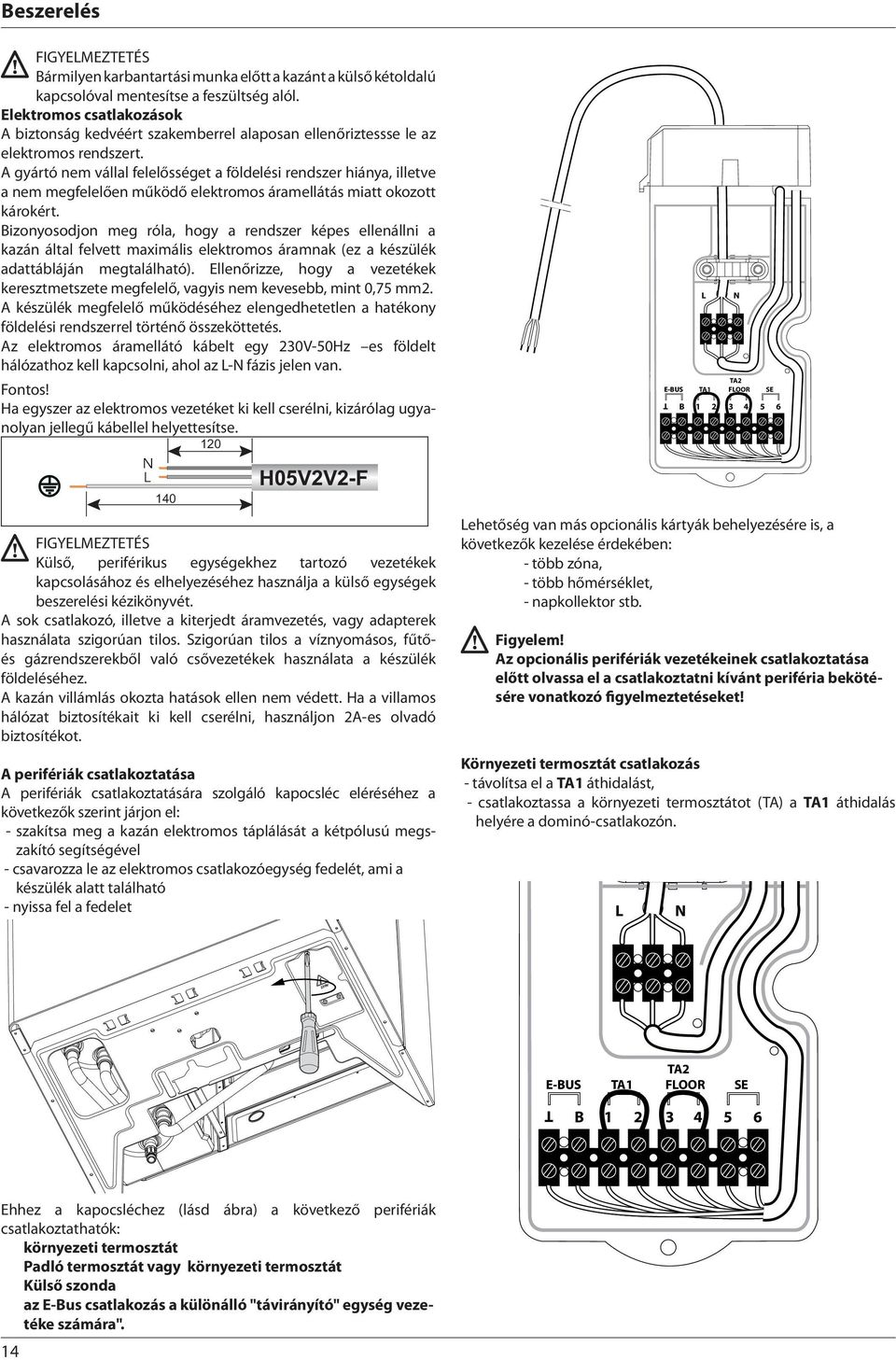 A gyártó nem vállal felelősséget a földelési rendszer hiánya, illetve a nem megfelelően működő elektromos áramellátás miatt okozott károkért.