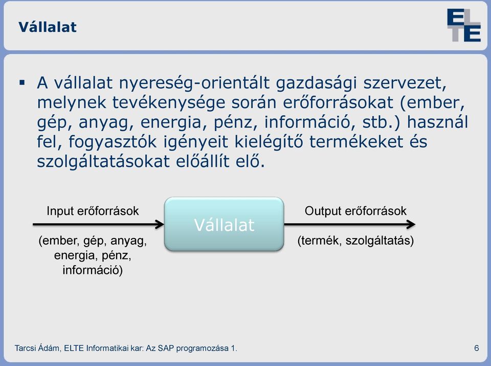 ) használ fel, fogyasztók igényeit kielégítő termékeket és szolgáltatásokat előállít elő.