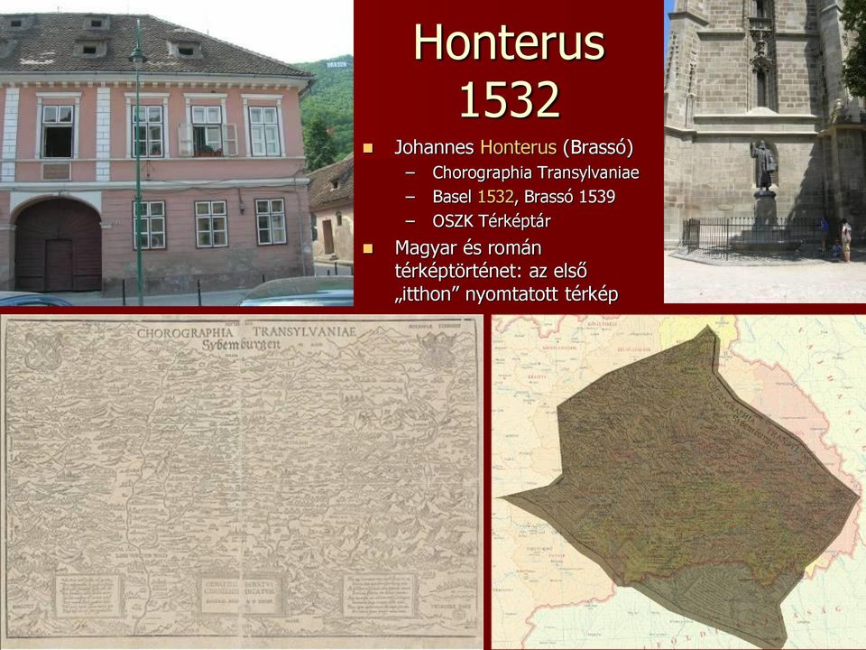 Brassó 1539 OSZK Térképtár Magyar és román