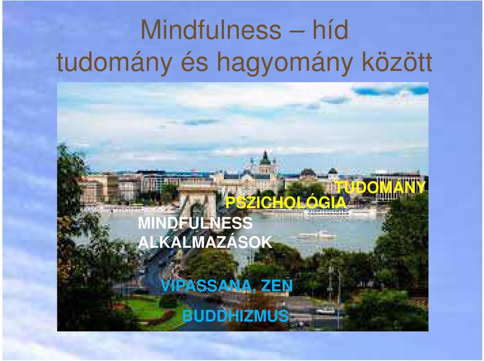 PSZICHOLÓGIA MINDFULNESS