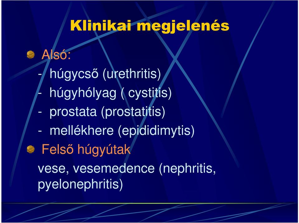 prostata (prostatitis) - mellékhere