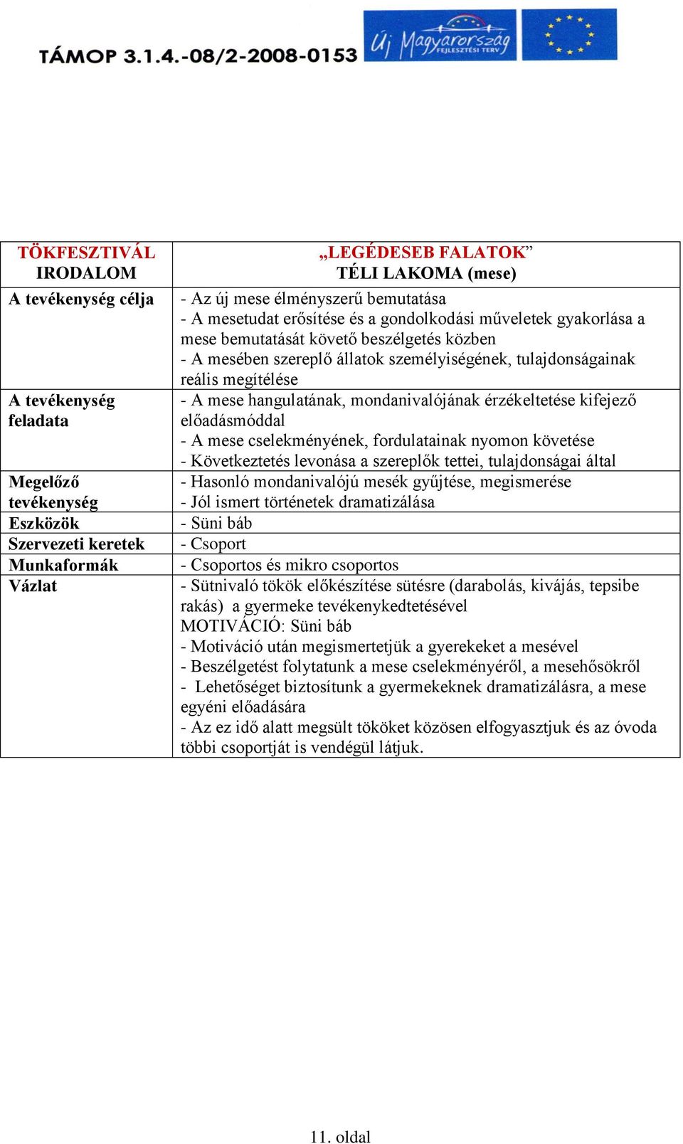 - A mese hangulatának, mondanivalójának érzékeltetése kifejező előadásmóddal - A mese cselekményének, fordulatainak nyomon követése - Következtetés levonása a szereplők tettei, tulajdonságai által -