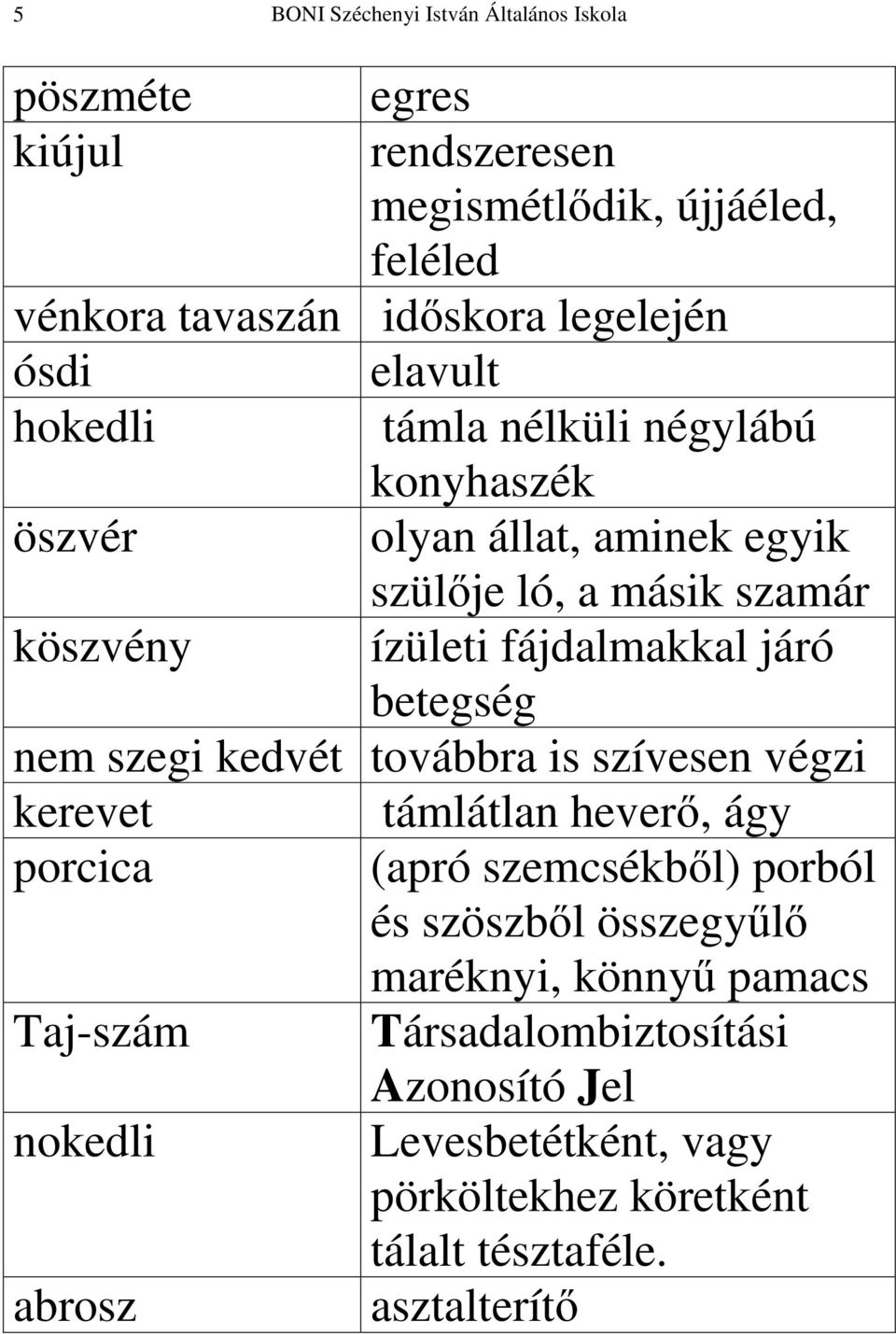 szegi kedvét továbbra is szívesen végzi kerevet támlátlan heverő, ágy porcica (apró szemcsékből) porból és szöszből összegyűlő maréknyi,