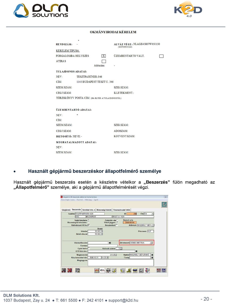 készletre vételkor a Beszerzés fülön megadható az