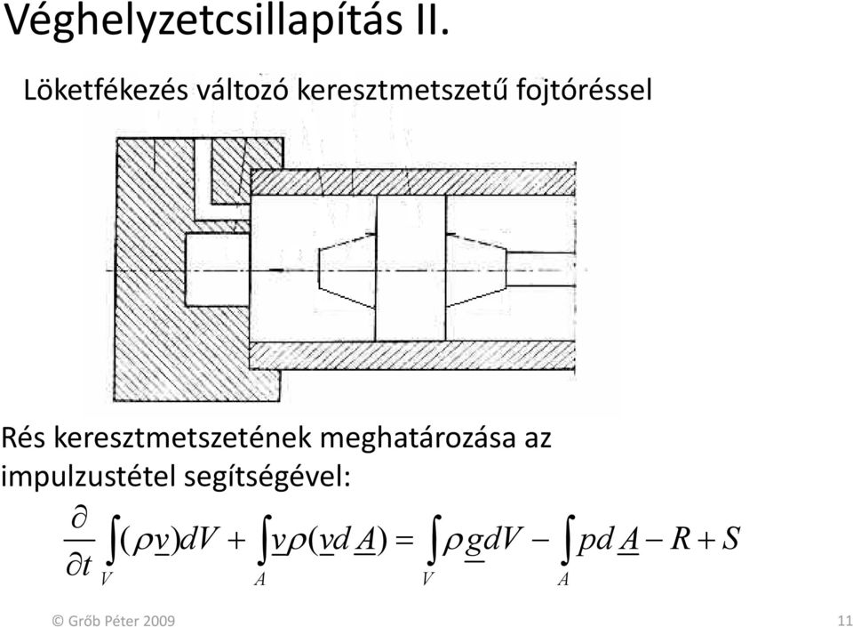 Rés keresztmetszetének meghatározása az