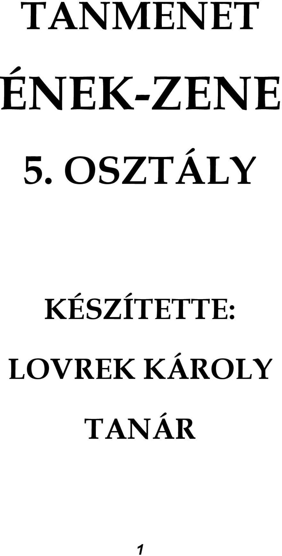 OSZTÁLY