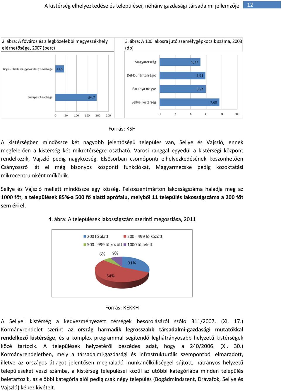 mikrotérségre osztható. Városi ranggal egyedül a kistérségi központ rendelkezik, Vajszló pedig nagyközség.