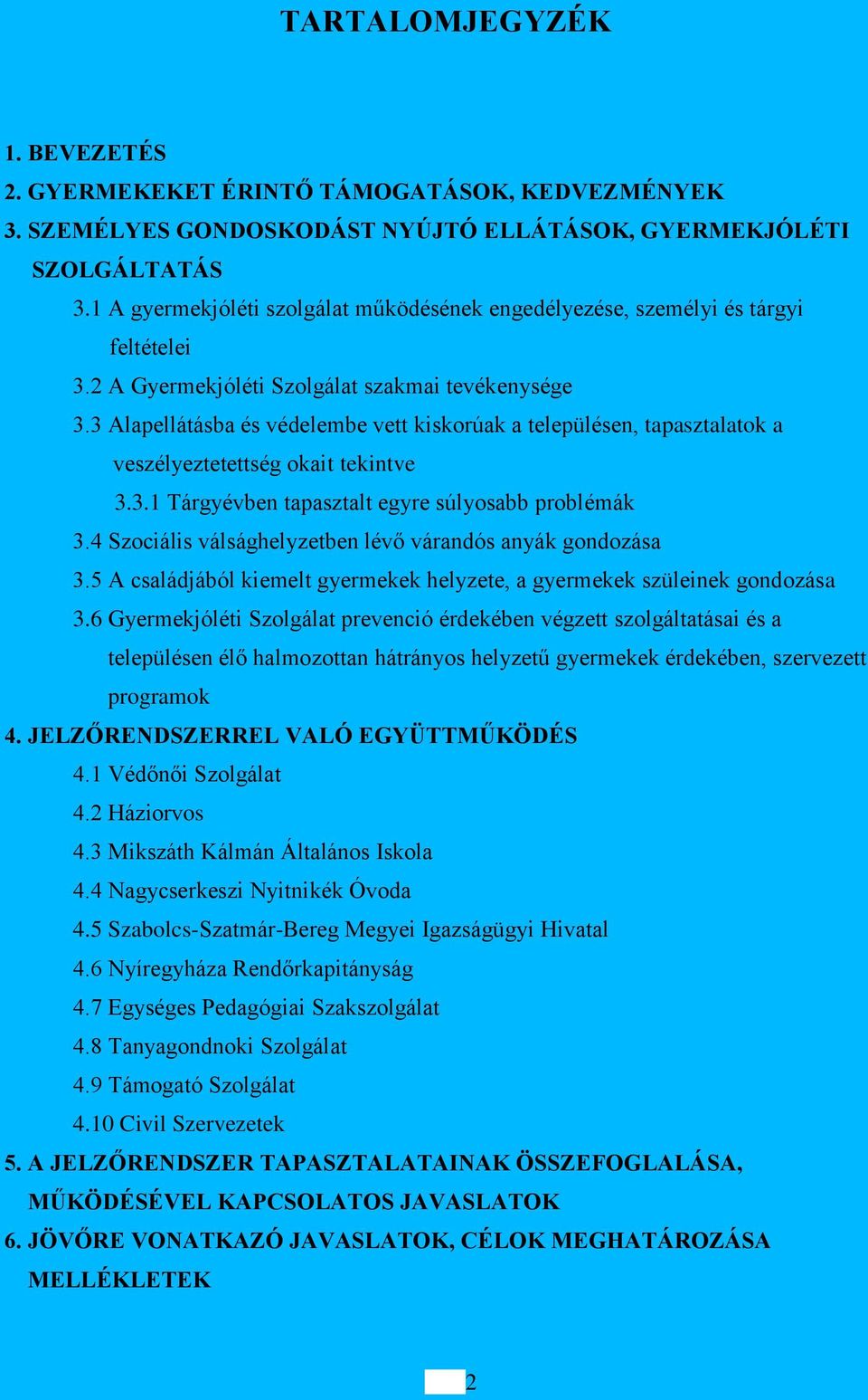 3 Alapellátásba és védelembe vett kiskorúak a településen, tapasztalatok a veszélyeztetettség okait tekintve 3.3.1 Tárgyévben tapasztalt egyre súlyosabb problémák 3.