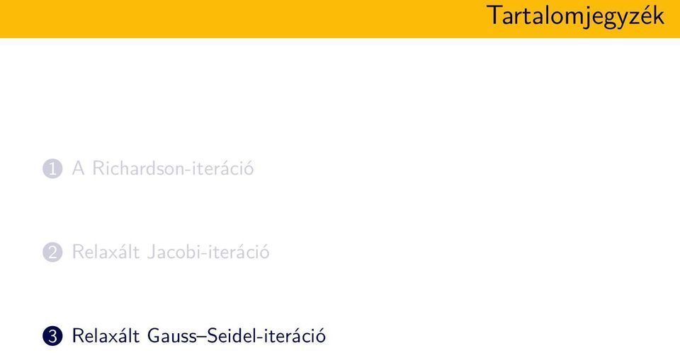 Relaxált Jacobi-iteráció