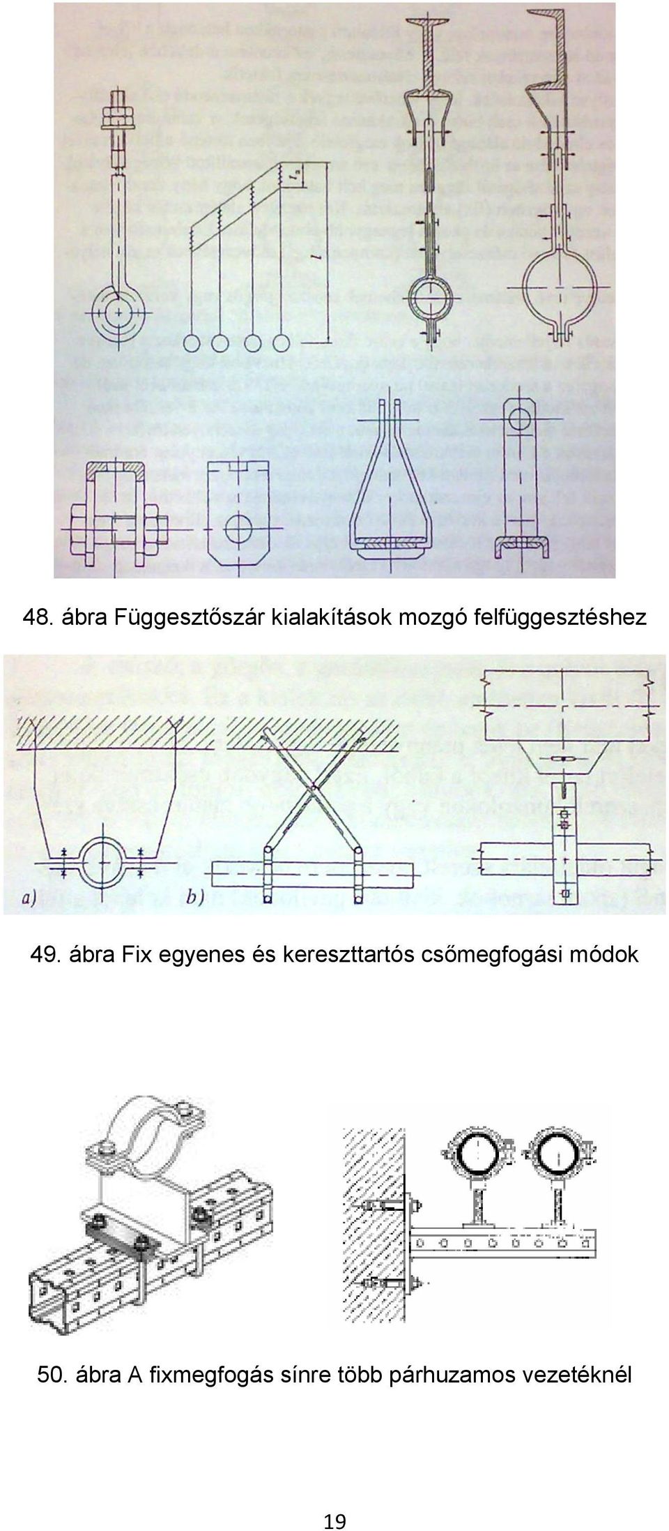 ábra Fix egyenes és kereszttartós